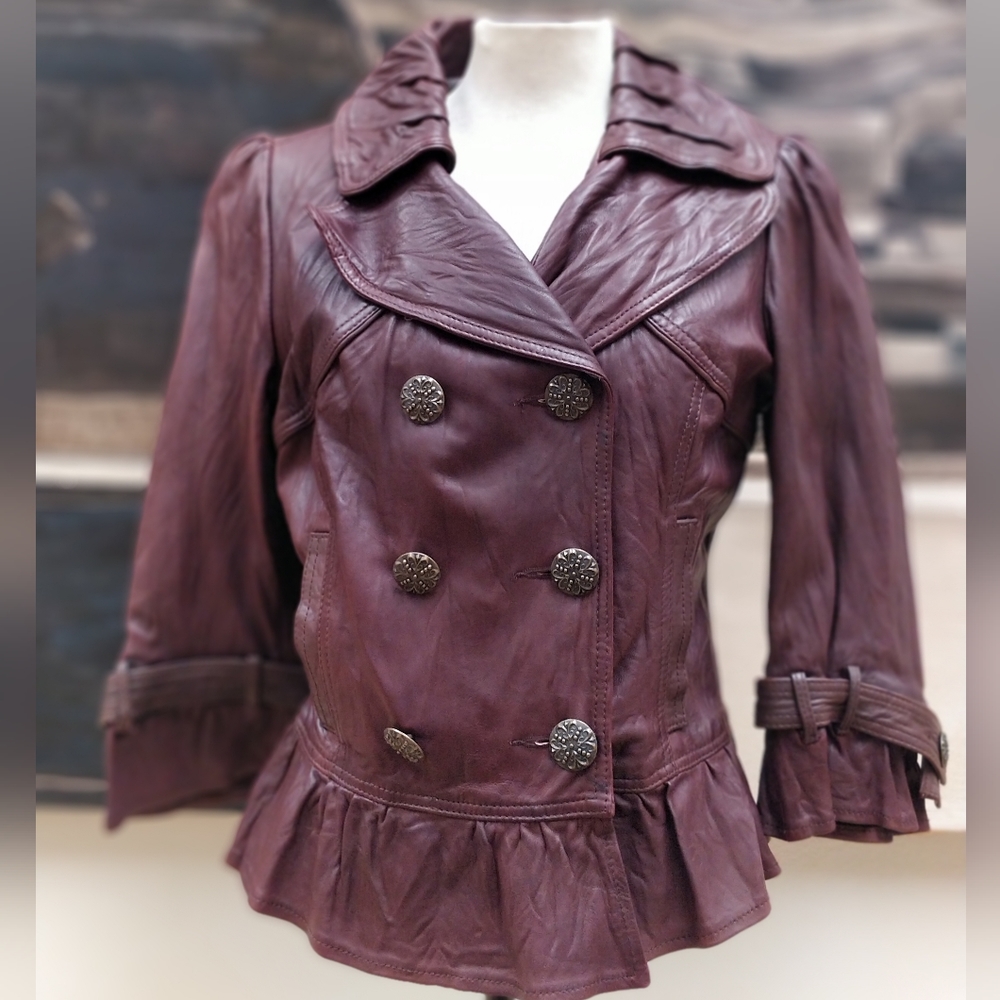 Rare VTG Guess Leather Jacket NWOT
